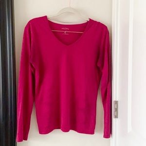 Nautical Fucshia Top | Size: Small | 100% Cotton